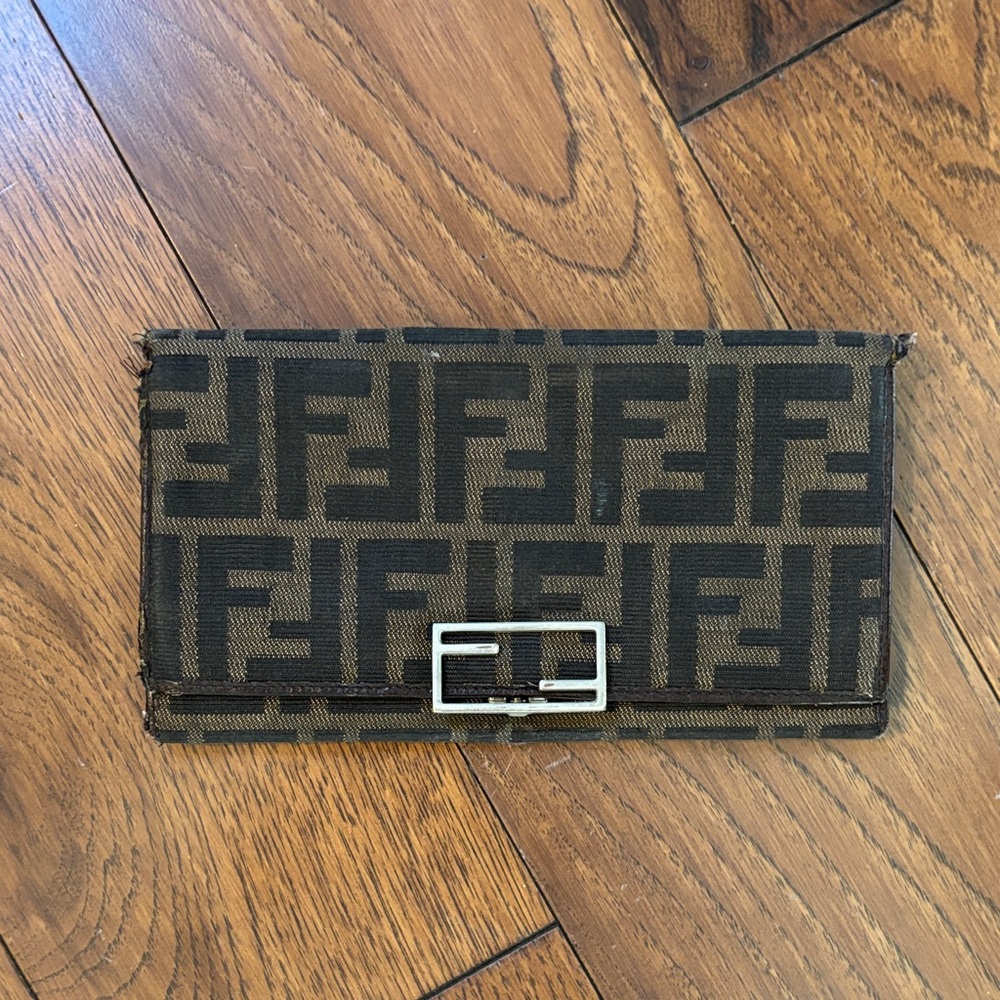 AUTHENTIC Fendi Brown and Black Women's Wallet